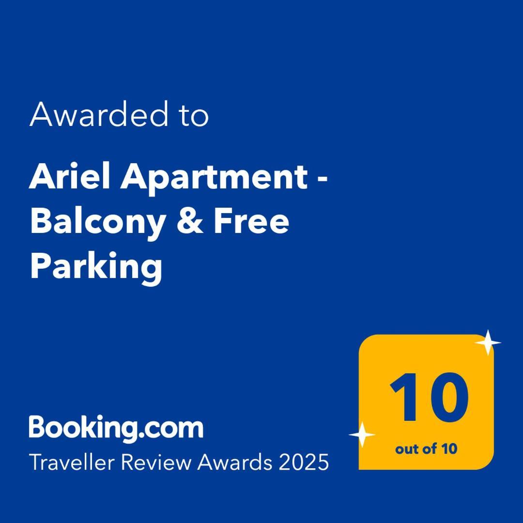 Ariel - Balcony & Free Parking Apartment *